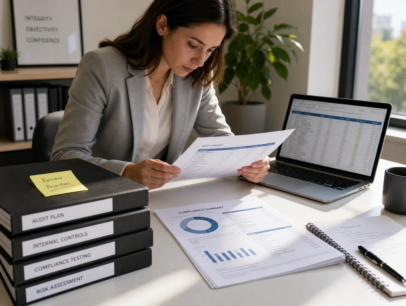 Unorganized scattered compliance documents and chaotic filing